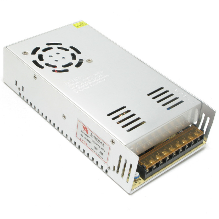 12 Volt DC 30 Amp Regulated Switching Power Supply 360 watt