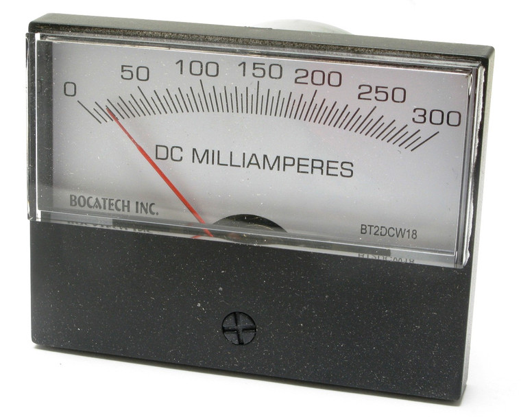 0 - 300 Milliampers DC, Analog Panel Meter, 3 Inch