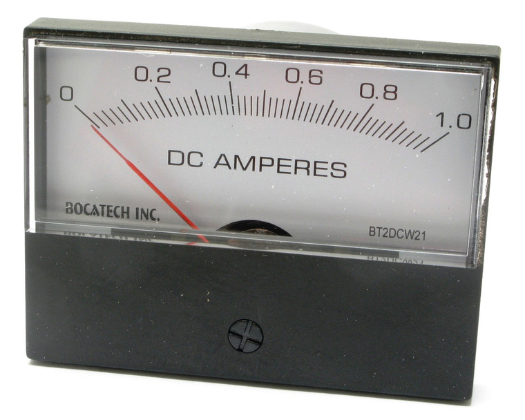 0 - 1 Ampers DC, Analog Panel Meter, 3 Inch