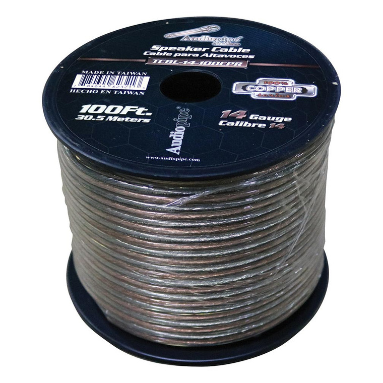 Speaker Cable, Auto Zip 14 AWG, 100 Foot Roll