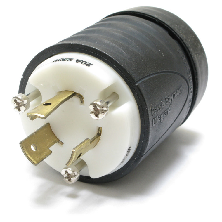 Male Turnlok Plug, 20 Amp, 250 Volt, 2 Pole, 3 Wire