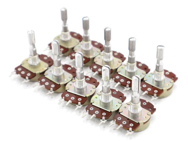 Potentiometer, 50K Ohm Linear, Center-Tapped 10 Pack