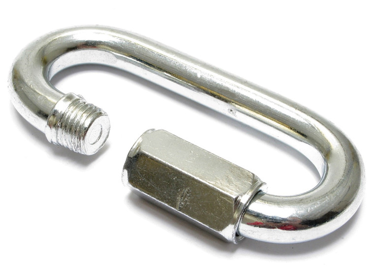 Quick Link, Zinc-Plated Steel, 1/2 Inch Opening x 4-1/8 Inch Length