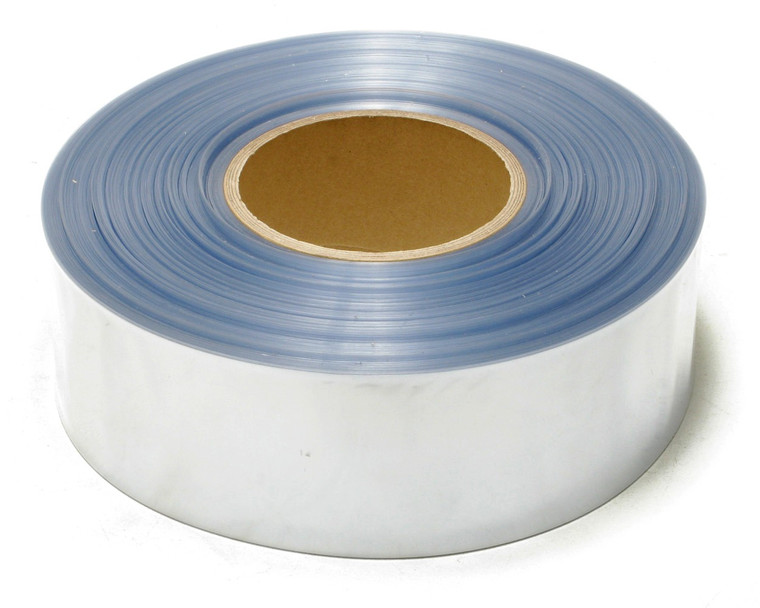 Battery Wrap PVC Heat Shrink Tubing, 95mm Flat, Clear, 500m