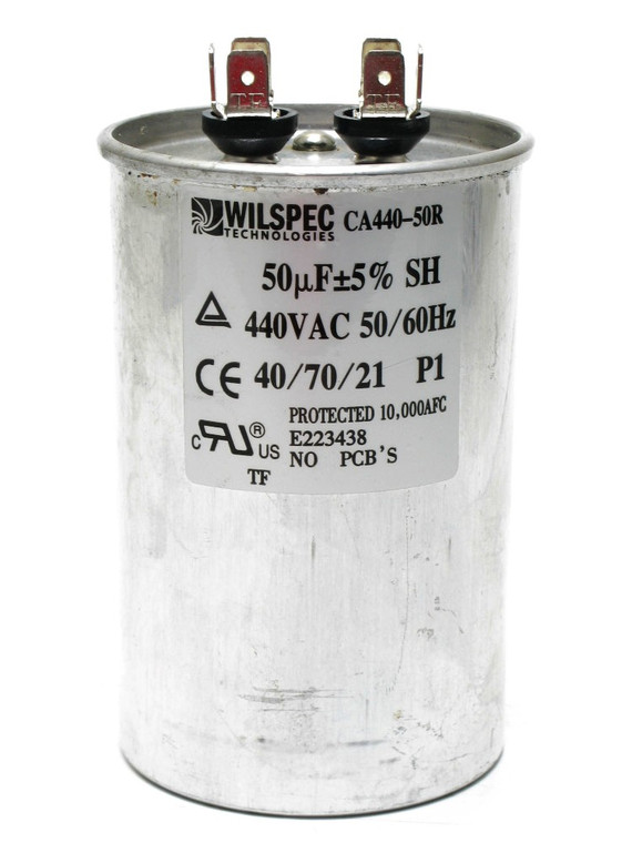 50 UF at 440 Volt AC Motor Run Capacitor