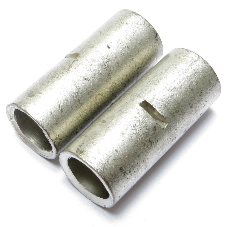 1/0 Gauge Non-Insulated Butt Connectors, 2 Piece