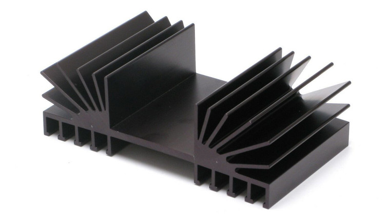Heat Sink, Extruded Aluminum, 6.25 x 3.5 x 2 Inch