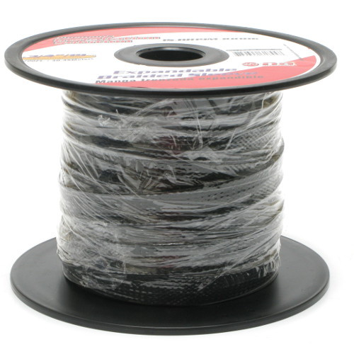 Expandable Braided Sleeving 1/4 Inch Black