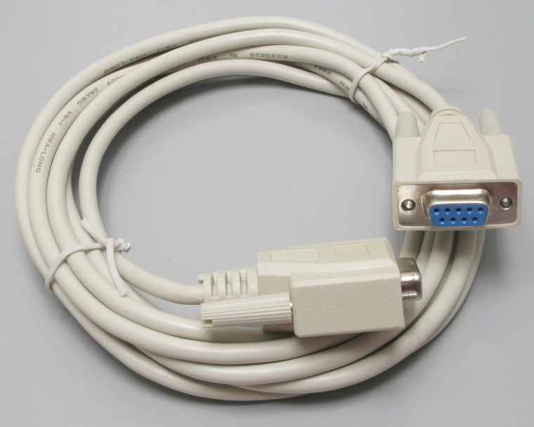 Serial Cable 10D1-03410 DB9 Female, 9 Conductor, UL Rated, 10ft