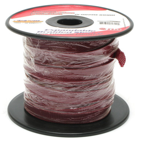 Expandable Braided Sleeving 3/4 Inch Red