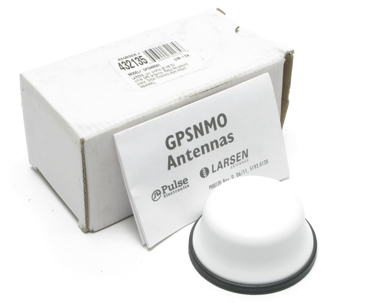 Larsen GPSNMO01 Low-Profile 1575.4 MHz GPS Antenna, white