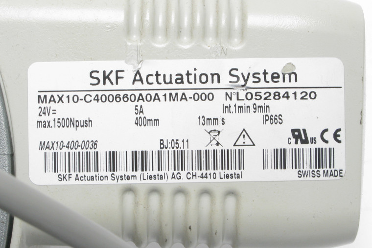 SKF Actuation System MAX10-C400660A0A1MA-000 Linear Actuator