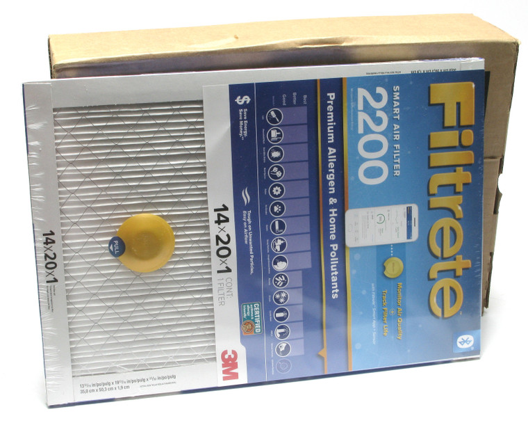 Filtrete Smart Air Filter 2200, 14 in x 20 in x 1 in, 4-pack