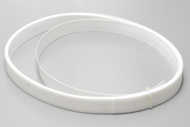 PTFE Flat Strip, 1/32" x 1" x 20ft, White
