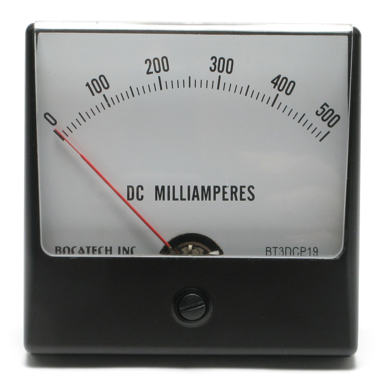 0 - 500 mA DC Panaview Analog Panel Meter, 3 Inch