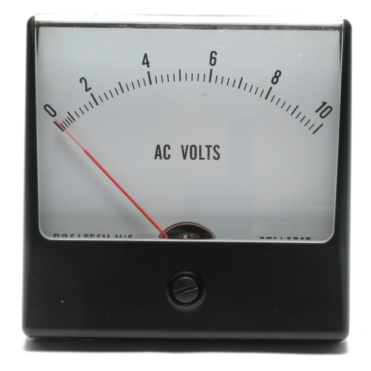 0 - 10 Volt AC Panaview Analog Panel Meter, 3 Inch