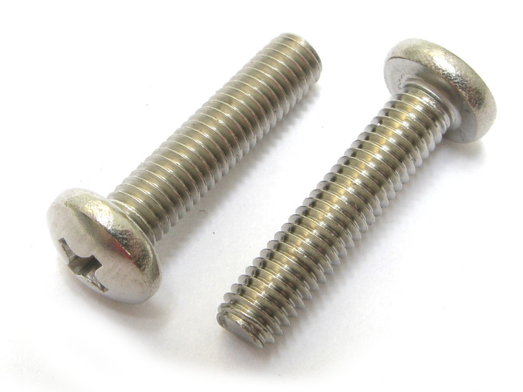 Stainless Steel Bolts/Machine Screw, 10-32 x 7/8" Phillips Pan Head, 100pcs
