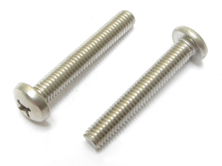 Stainless Steel Bolts/Machine Screw, 10-32 x 1-1/4" Phillips Pan Head, 100pcs
