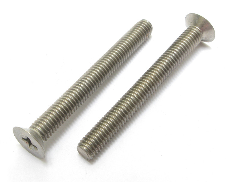 Stainless Steel Bolts/Machine Screw, 10-32 x 1-3/4" Phillips Flat Head, 100pcs
