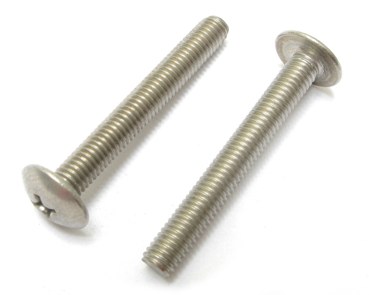 Stainless Steel Bolts/Machine Screw, 10-32 x 1-1/2" Phillips Truss Head, 100pcs