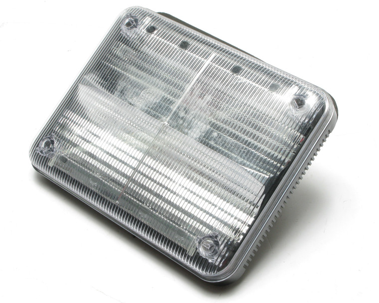 Federal Signal QL97XFC QuadraFlare 9" x 7" Vehicle Light, Red/Clear
