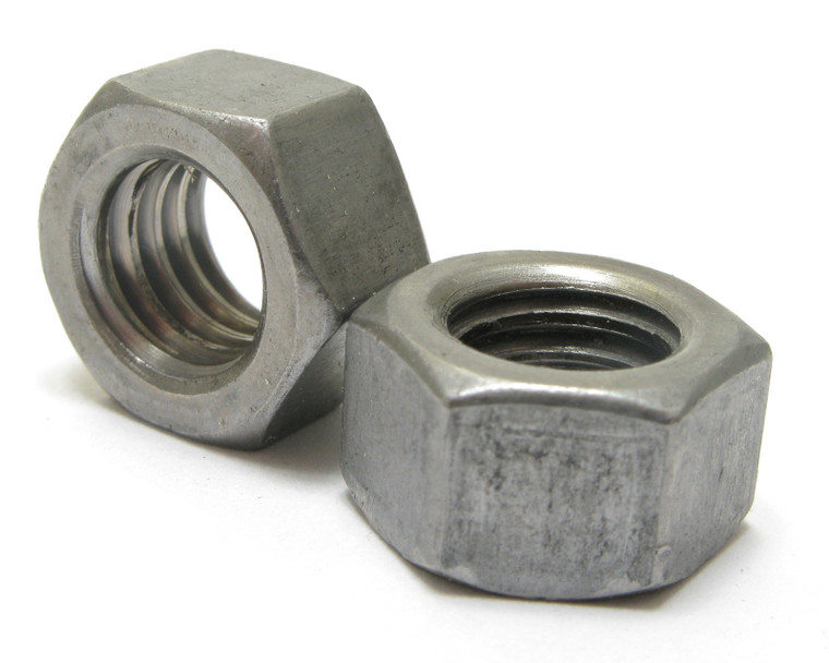 3/8"-16  Steel Hex Nut, Left Hand Thread, Reverse Thread 20pcs