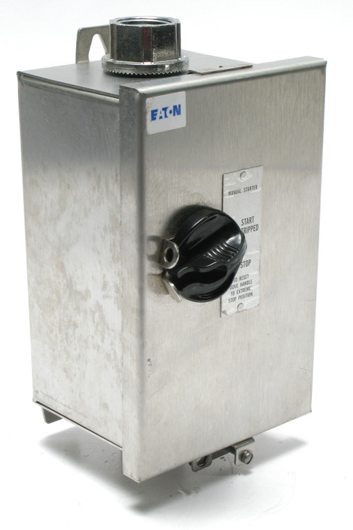 Eaton B100W0C Non-Reversing 3-Pole Manual Motor Starter, NEMA 4 Enclosure