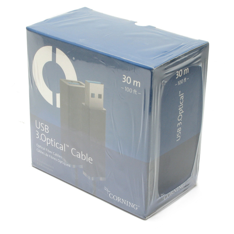 Corning USB 3.Optical USB 3.0 Fiber Extension Cord, 30m (100ft)
