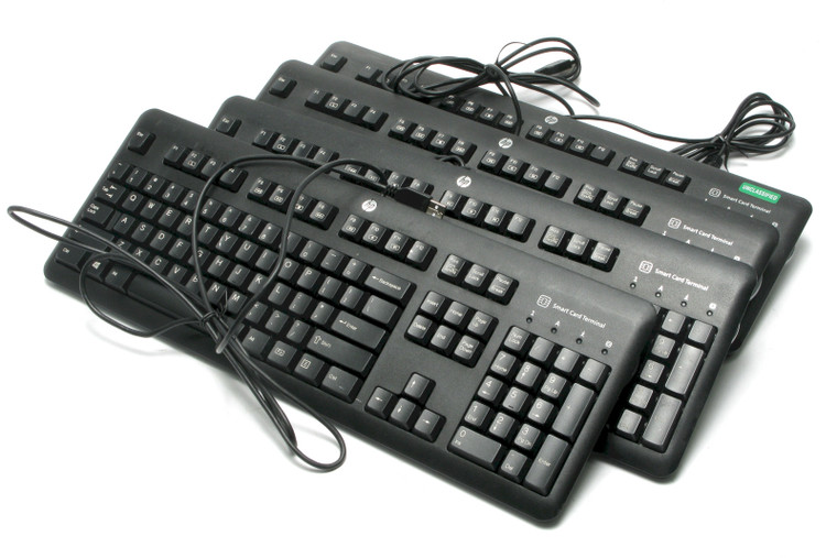 HP KUS1206 CCID Card Smartcard Reader Keyboard, 4pc Lot