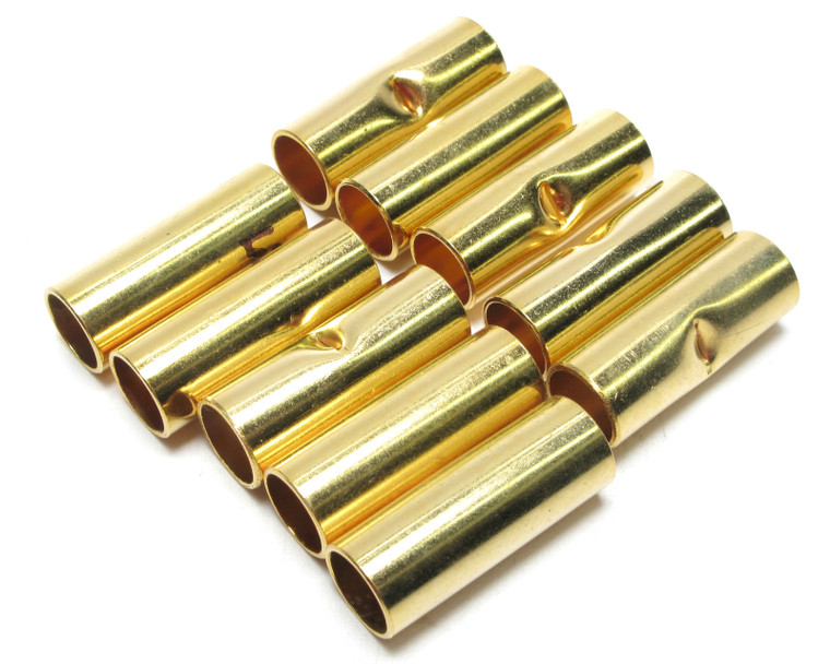 Butt Lug/Splice, 2AWG, Gold-Plated, 10pcs Butt Lug/Splice, 2AWG, Gold-Plated, 10pcs