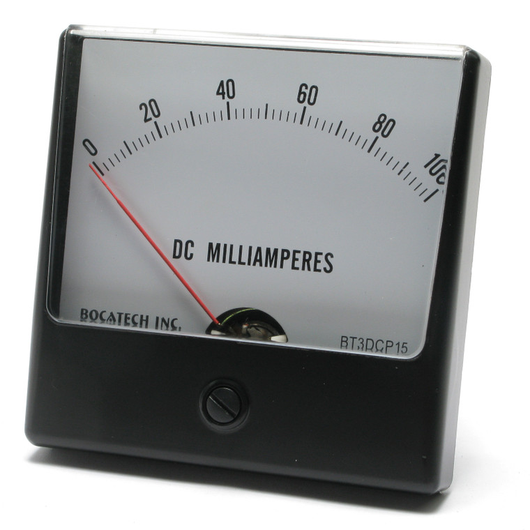 0 - 100 Millamper DC Panaview Analog Panel Meter, 3 Inch
