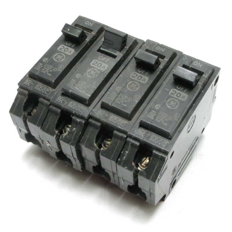 GE THQB/RT-692 120/240VAC 20 Amp 1 Pole Circuit Breaker, 4pcs