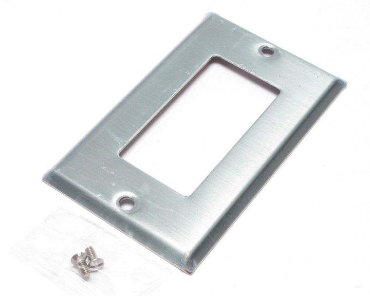 Decora Wallplate Cover, Stainless Steel