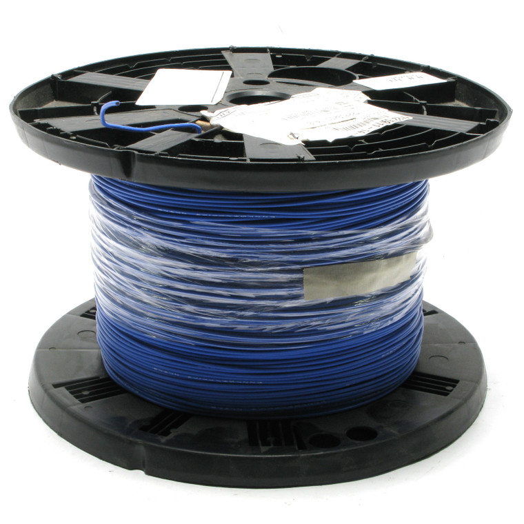M22759/11-14-6, 14AWG, Silver Plated, PTFE Teflon Jacketed Wire, Blue, 2000ft