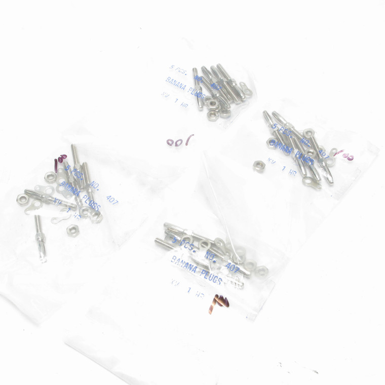 Standard Banana Plug with Threaded Stud and Solder Lug, 20pcs