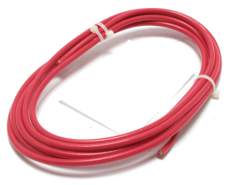 M22759/11-8-2 8AWG Silver Plated, PTFE Teflon Jacketed Wire, Red, 11ft