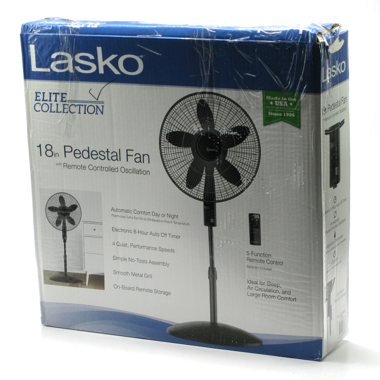 Lasko Elite Collection 18 inch Pedestal Fan, with Remote Control