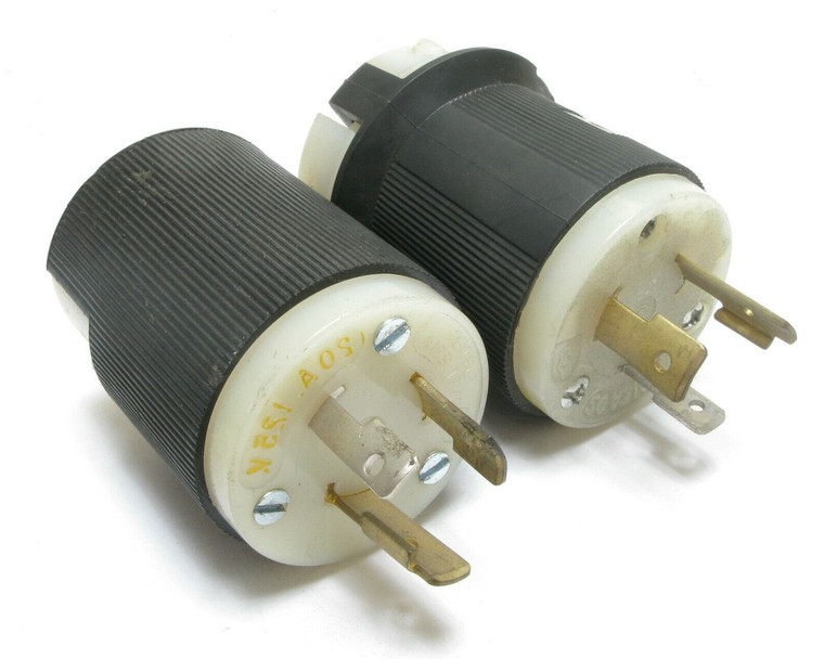 Assorted Brands NEMA L5-20P, 125 Volt, 20 Amp, 3W, 2P Twist Lock Male Plug Assorted Brands NEMA L5-20P, 125 Volt, 20 Amp, 3W, 2P Twist Lock Male Plug