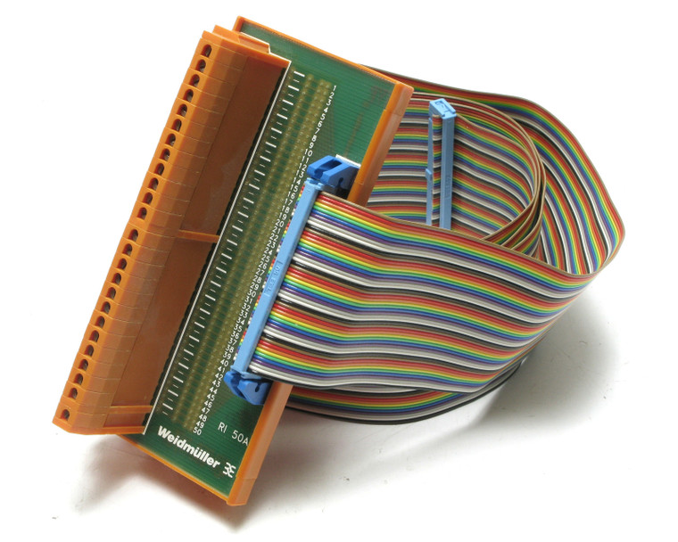 Weidmuller 914898/67 Interface Terminal Block, with 50-Pin Ribbon Cable