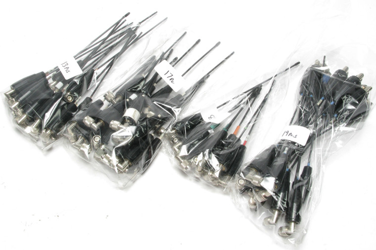 Telex BTR Radiocom 1/4-Wave Screw-On Assorted Antennas, 57pc lot