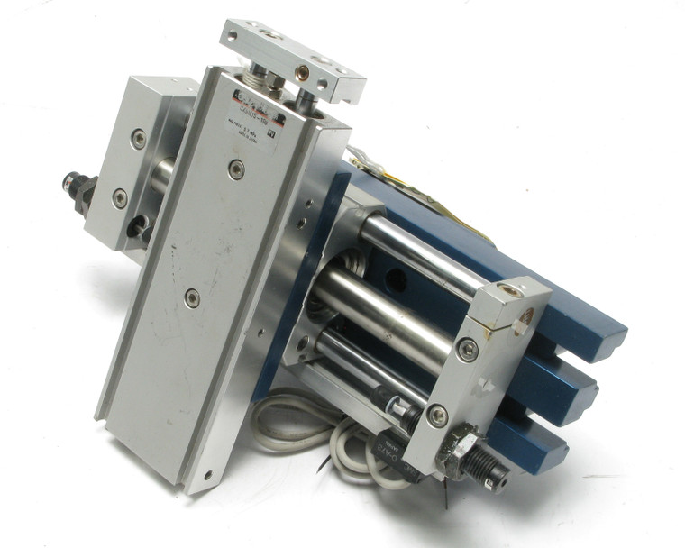 SMC Pneumatics CXSM15-100 Dual Rod Cylinder & NCDY2S15H-0400B Guided Cylinder
