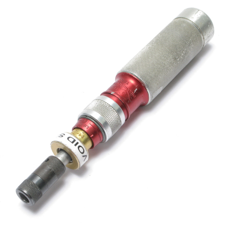 Utica TS-30 Torque Limiting Screwdriver, 1/4-inch Hex, 6-30 in-lb, Red