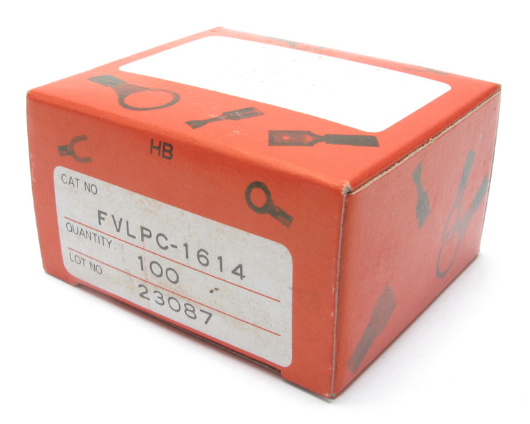 Hoffmann FVLPC-1614 16-14AWG Crimp On Pin Terminal, Blue, 100pk