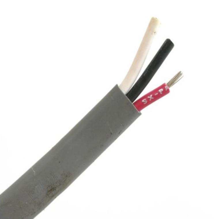 Cobra B7G16T-33 16AWG 3-conductor Flat Marine Wire, Gray, 50ft