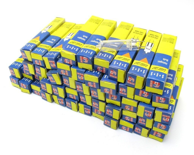 JCD Type GY6.35 Base (2-pin) 120VAC 100W Clear Halogen Bulb (50pc)