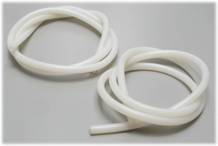 Silicone Tubing, 5/16" I.D. x 4ft+ Length, Natural, 2-pack