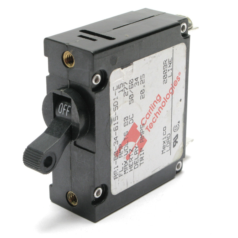 Carling Technologies AA1-B0-34-615-5D1-C 277VAC 15 Amp Circuit Breaker