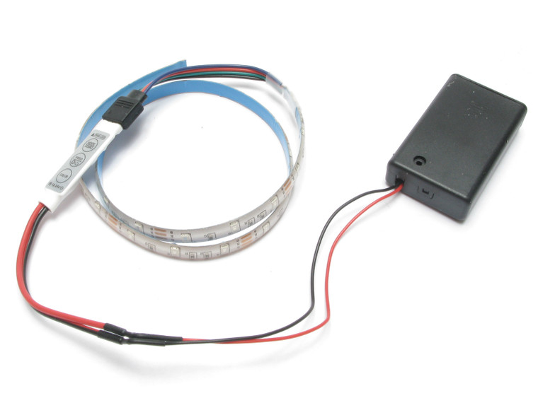 RGB LED Light Strip, 0.5 Meter, Battery Operated