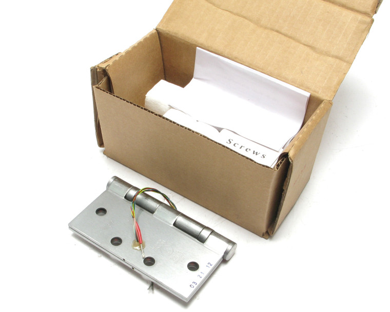 Stanley CEFBB179-54 5" x 4.5" 26D Std Weight 4-Wire Electric Hinge, Satin Chrome