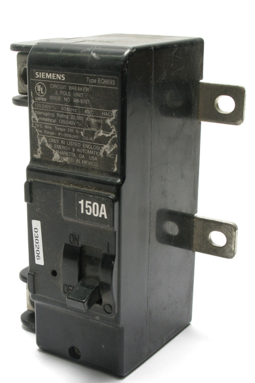 Siemens EQ8693 120/240VAC, 150 Amp, 2-pole Molded Case Circuit Breaker